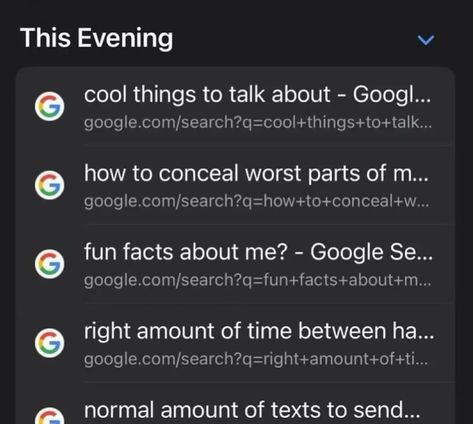 search history