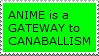 anime cannibal stamp