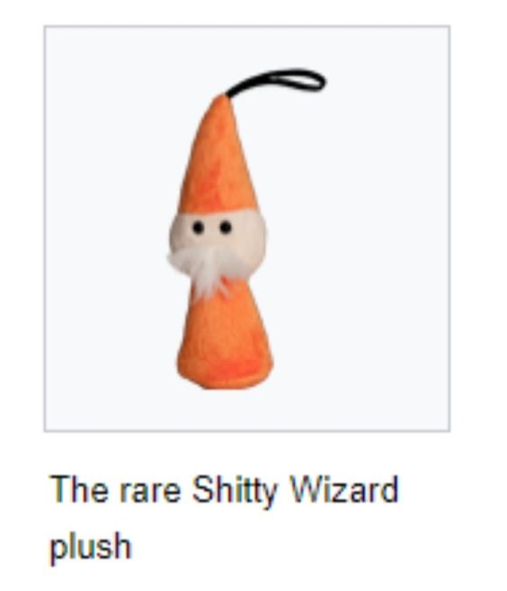 rare shitty wizard plush!!